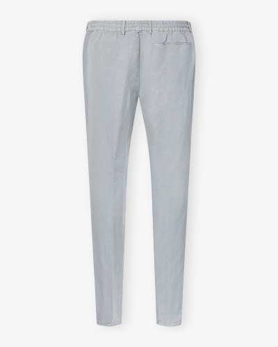 Berwich - Trouser drawstring linen - Light grey