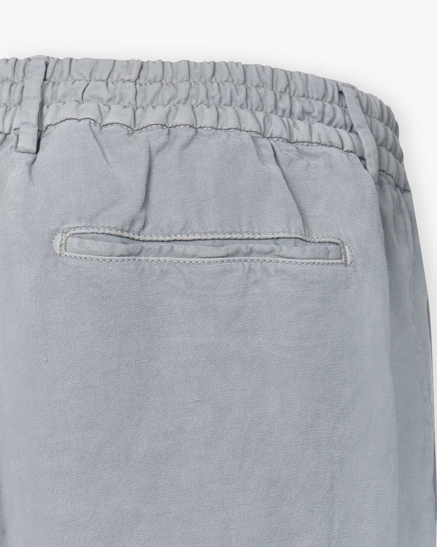 Berwich - Trouser drawstring linen - Light grey