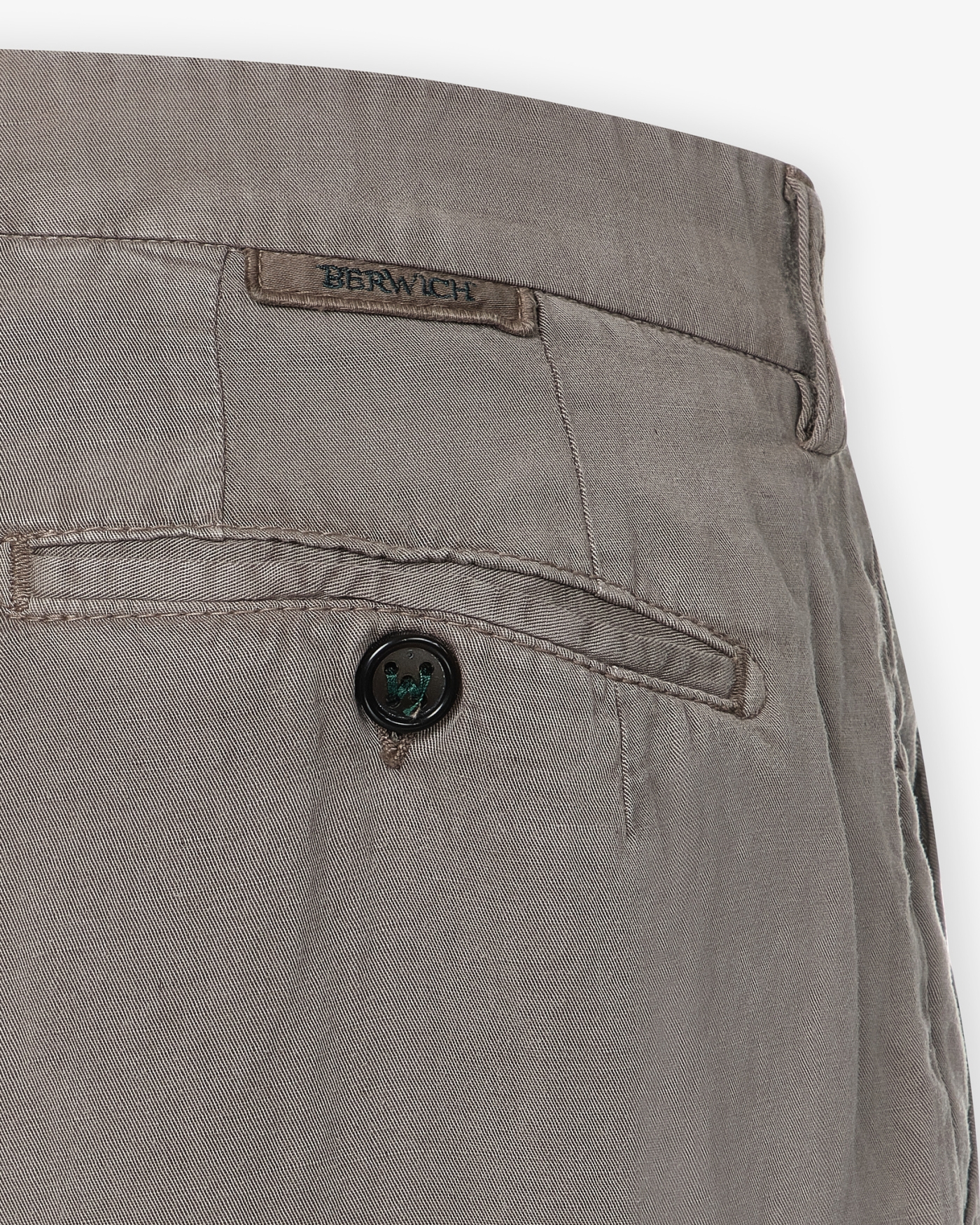 Berwich - Trouser linen - Washed light brown