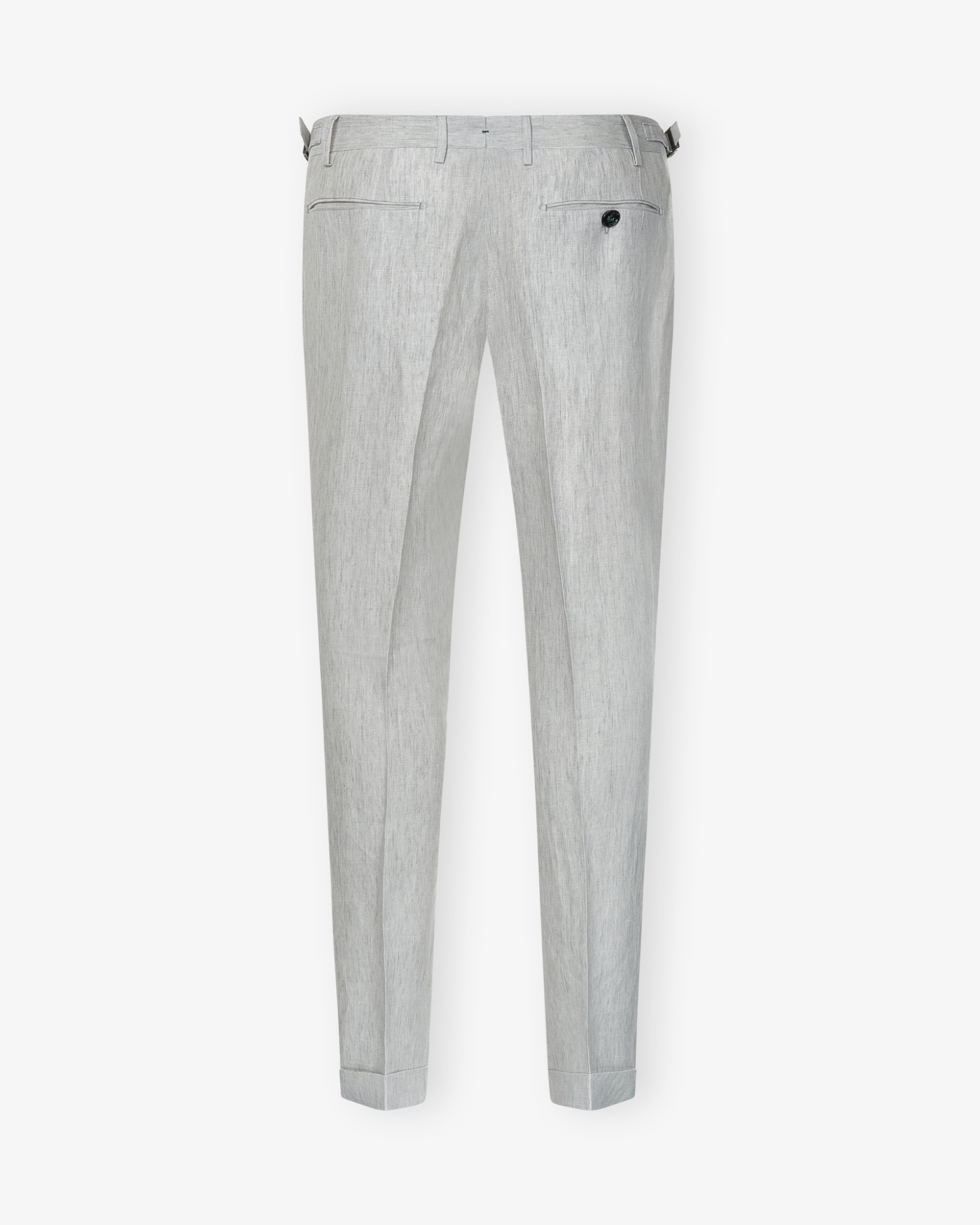 Berwich - Trouser linen retrolong - Light grey