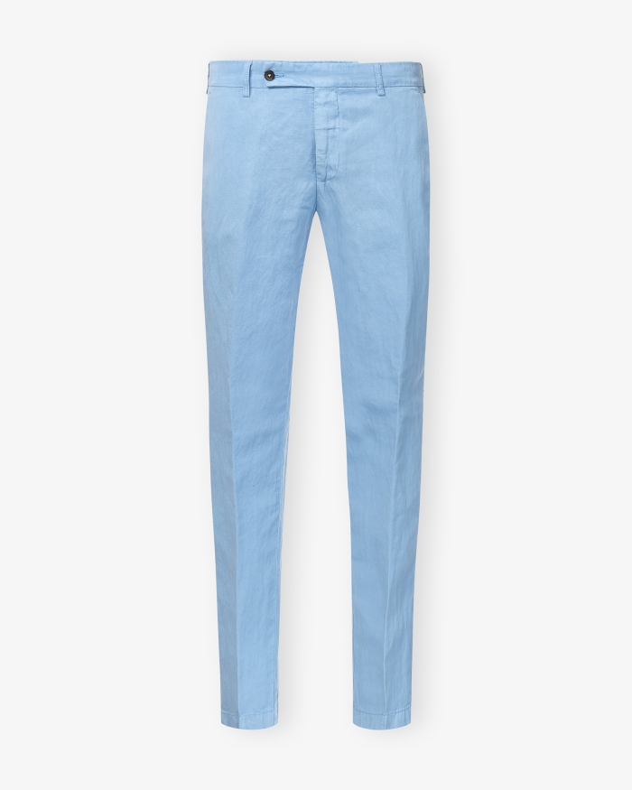 BERWICH Berwich - Trouser linen - Azzurro