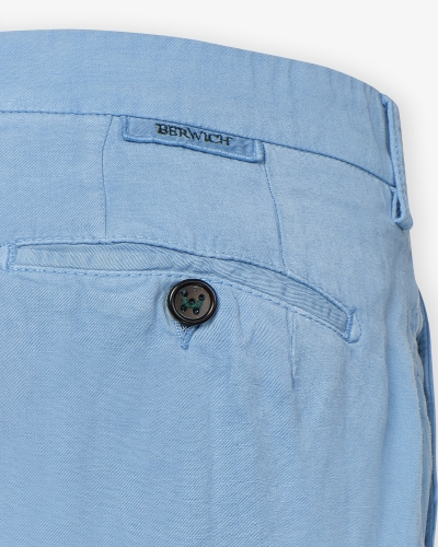 Berwich - Trouser linen - Azzurro