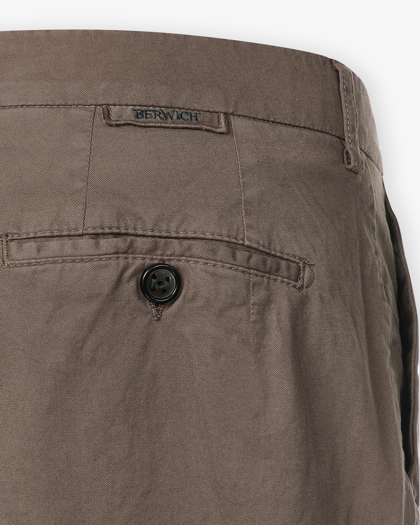 Berwich - Trousers summer cotton stretch - Brown