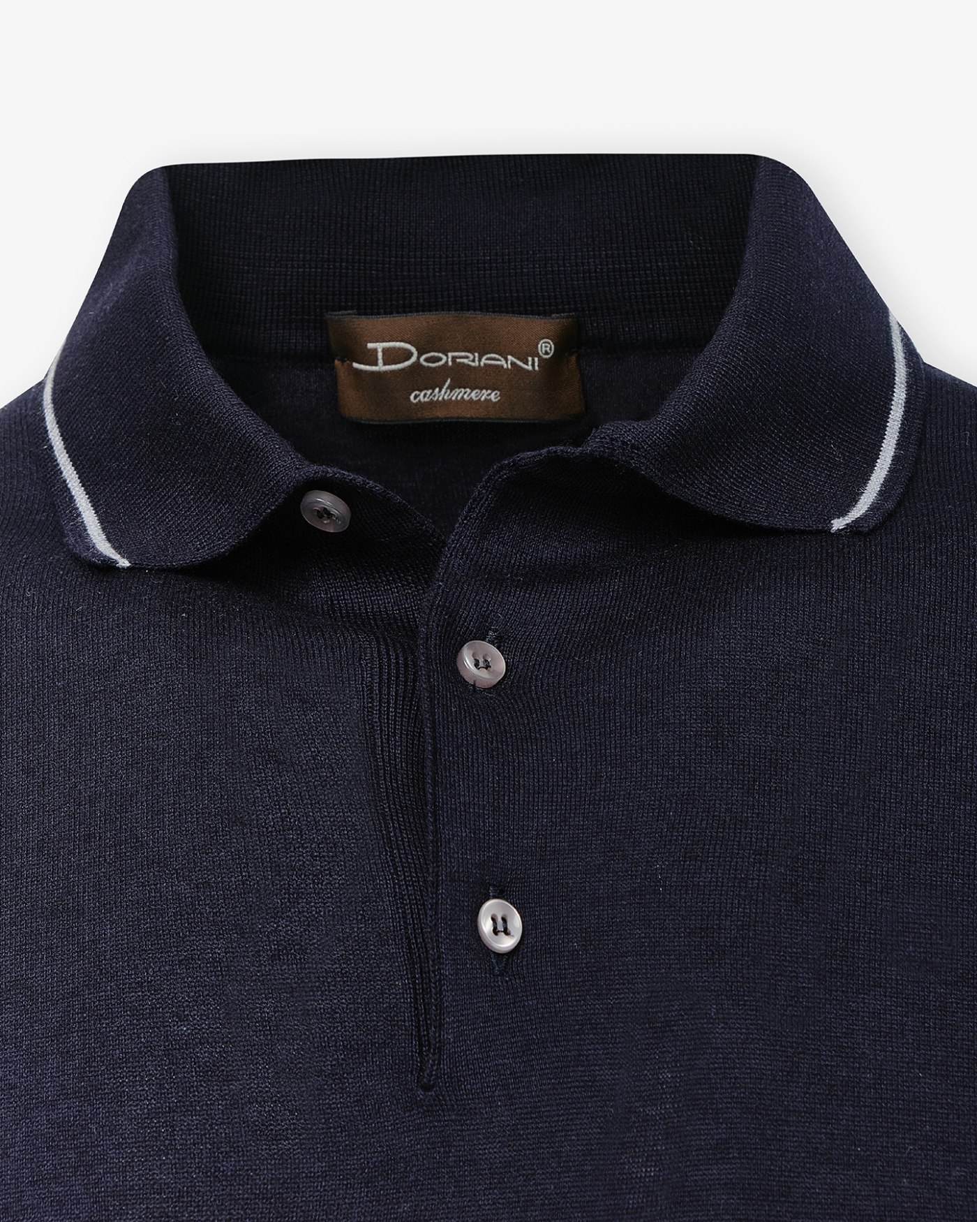 DC - Polo short sleeve - cotton cashmere silk - Navy