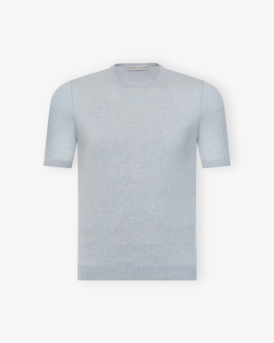 LHDA - T-shirt round neck - Silk - Light grey