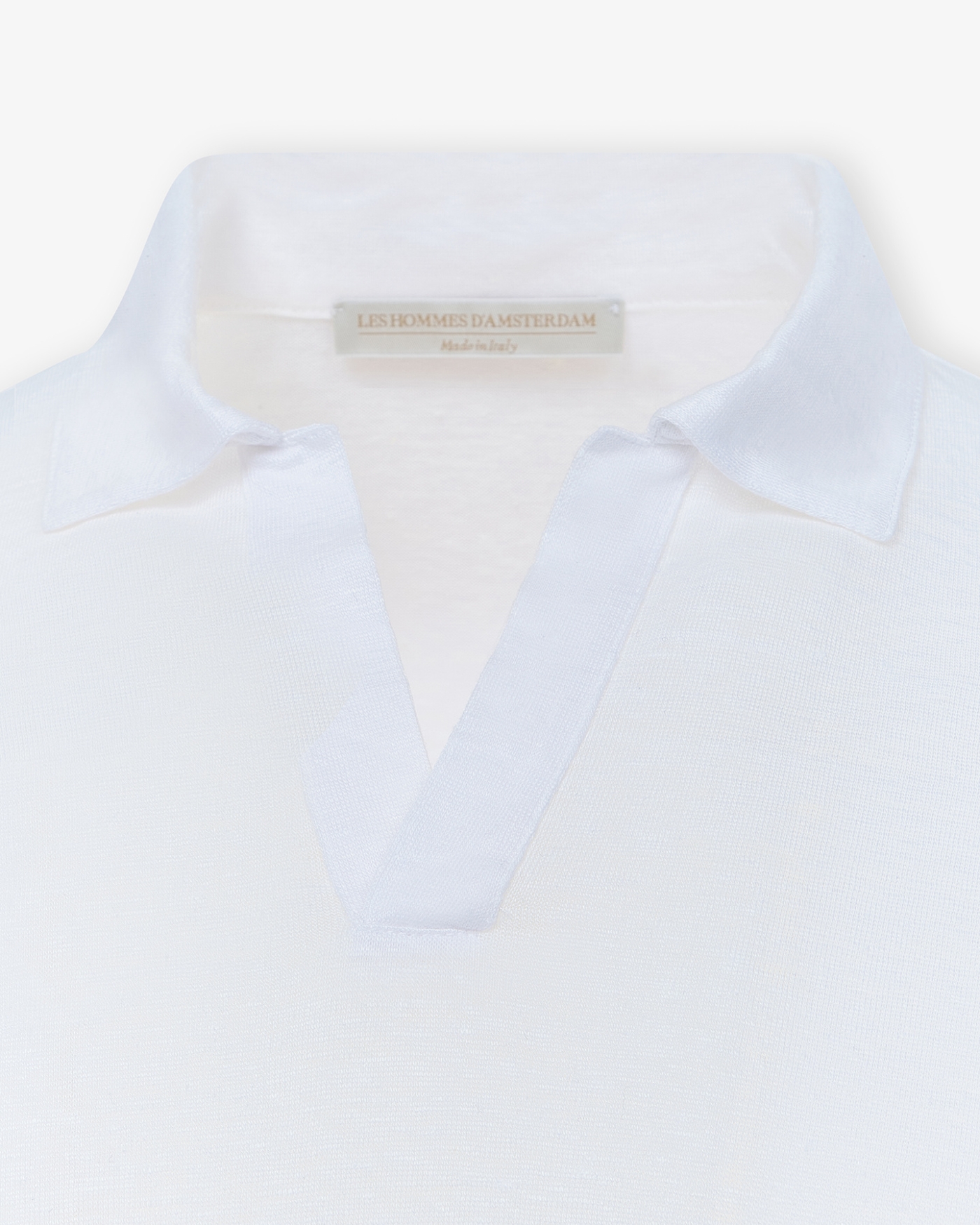 LHDA - Polo short sleeve - Linen - White
