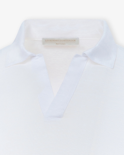 LHDA - Polo short sleeve - Linen - White