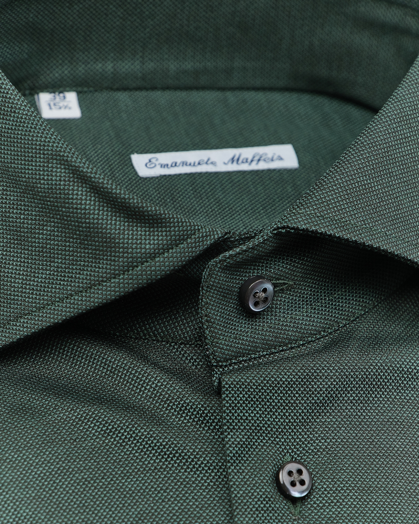 Emanuele Maffeis - Shirt stretch pique - Dark green