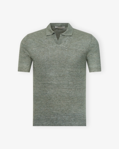 LHDA - Polo short sleeve linen - Green