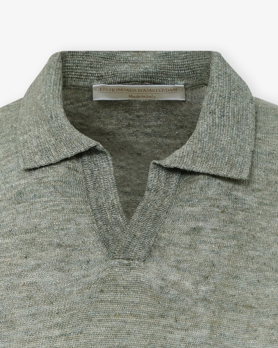 LHDA - Polo short sleeve linen - Green