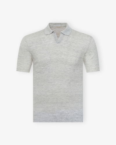 LHDA - Polo short sleeve linen - Light grey