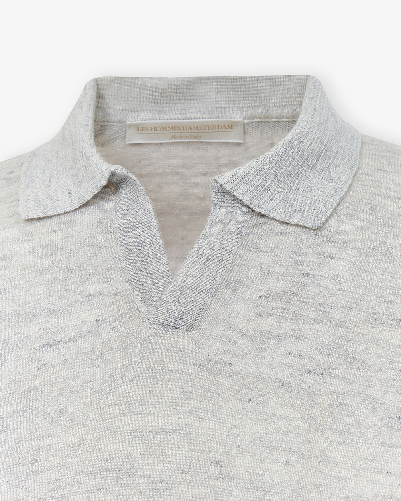 LHDA - Polo short sleeve linen - Light grey