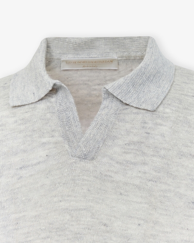 LHDA - Polo short sleeve linen - Light grey
