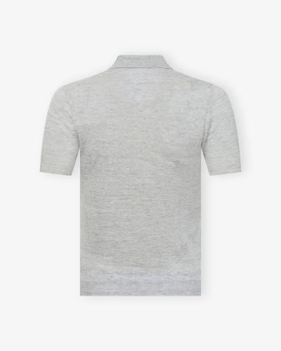 LHDA - Polo short sleeve linen - Light grey