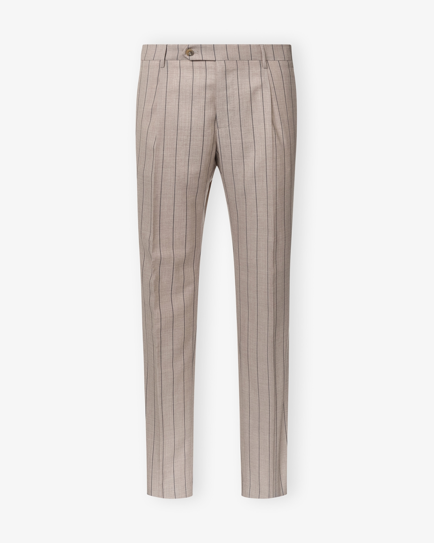 Berwich - Trouser wool one pleat - Pinstripe - Taupe