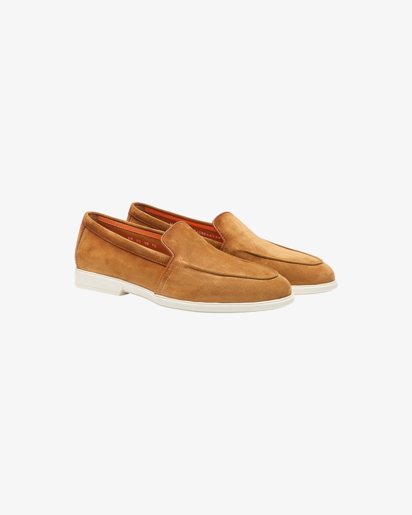Santoni - Loafer unconstructed - calf suede - Camel