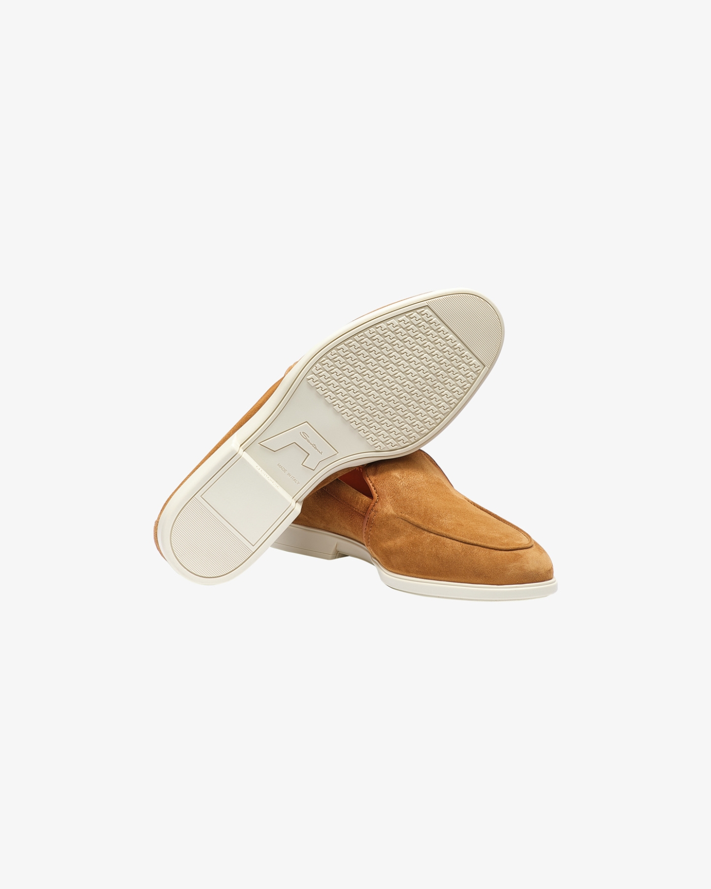 Santoni - Loafer unconstructed - calf suede - Camel