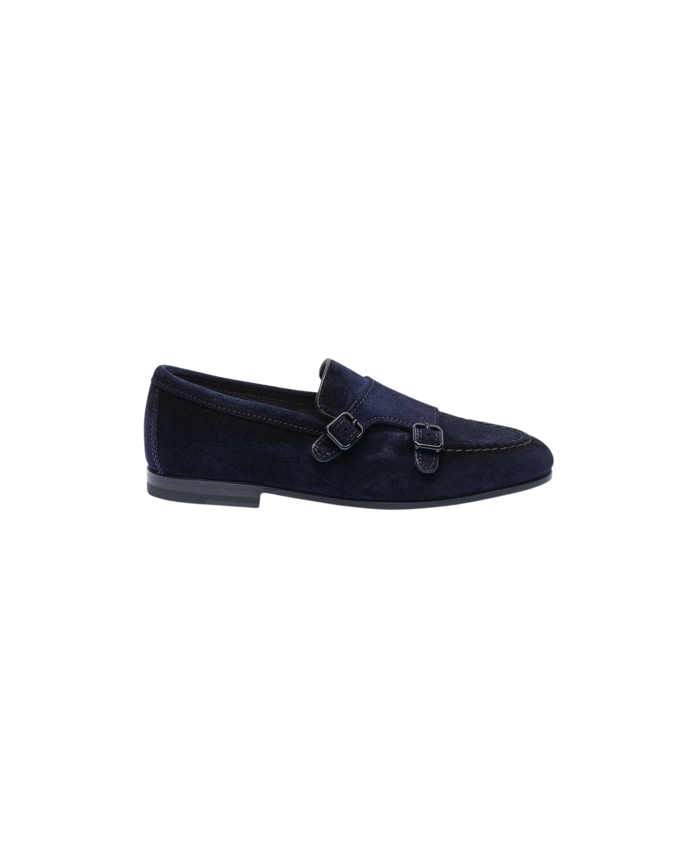Santoni - Double buckle loafer - Navy