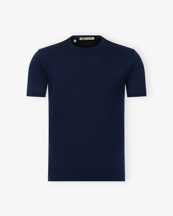 MAURIZIO BALDASSARI Maurizio Baldassari - T-shirt tech merino wool - Navy