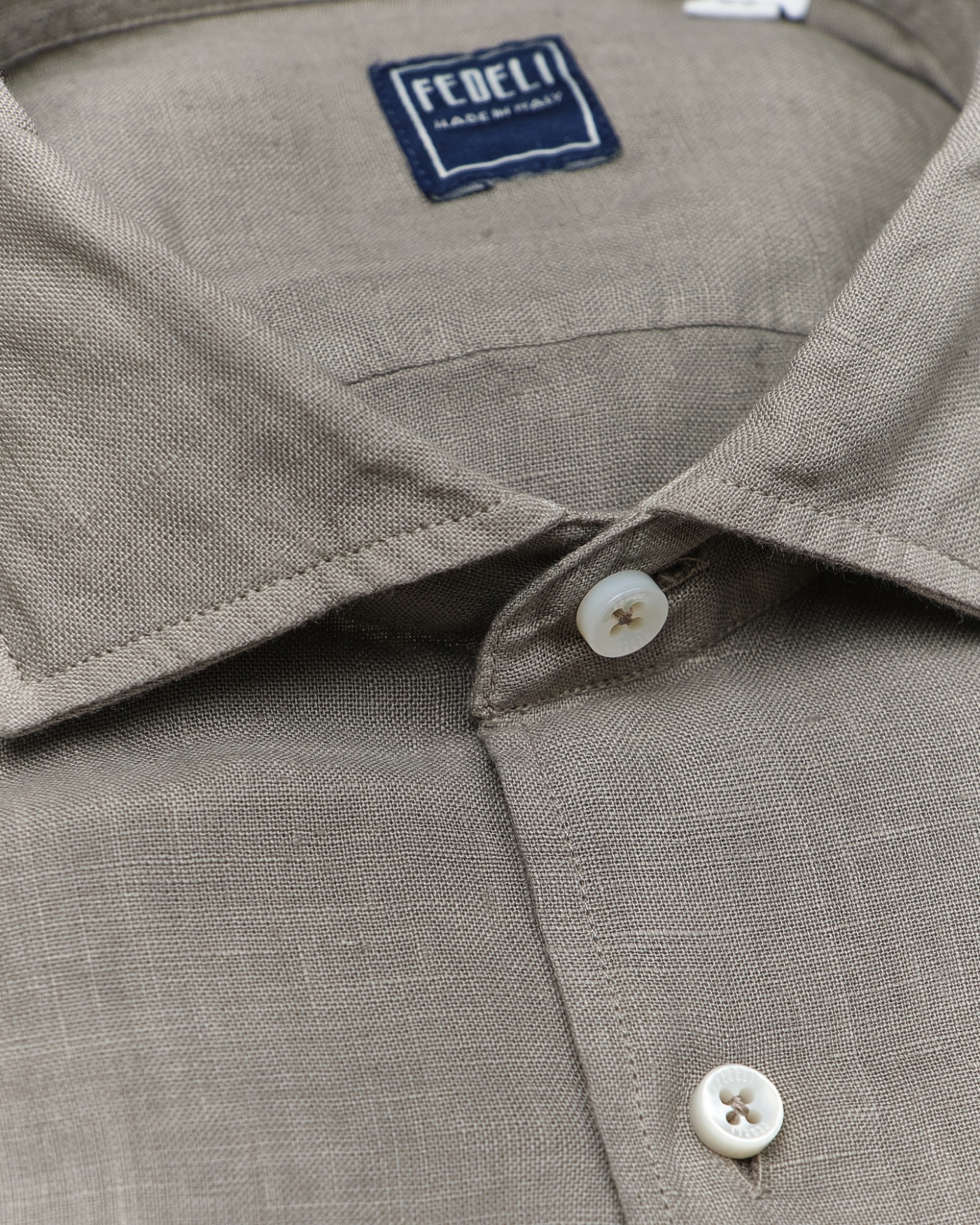 Fedeli - Shirt linen - Greige
