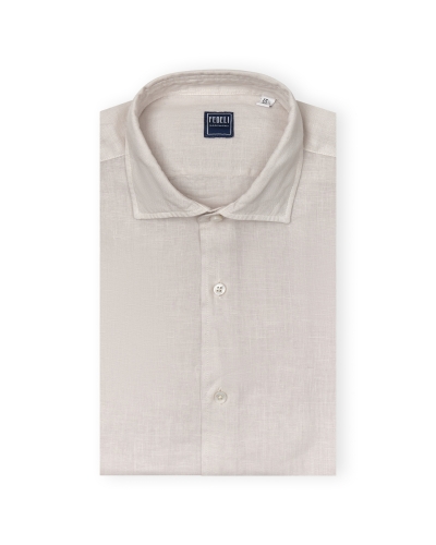 Fedeli - Shirt Nick linen - Sand