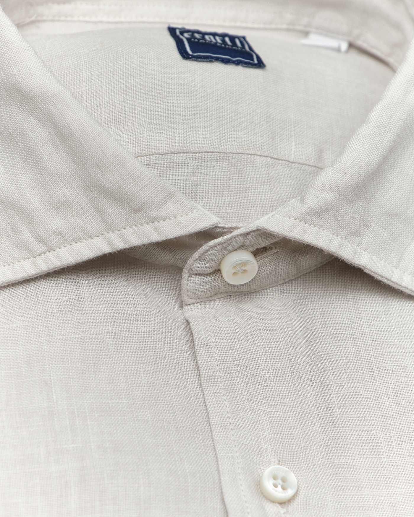 Fedeli - Shirt Nick linen - Sand