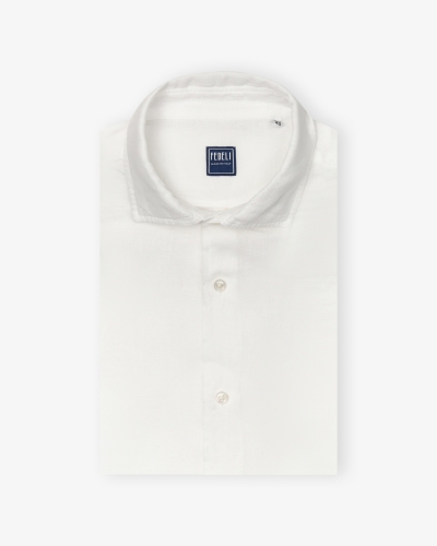 Fedeli - Shirt Nick linen - White
