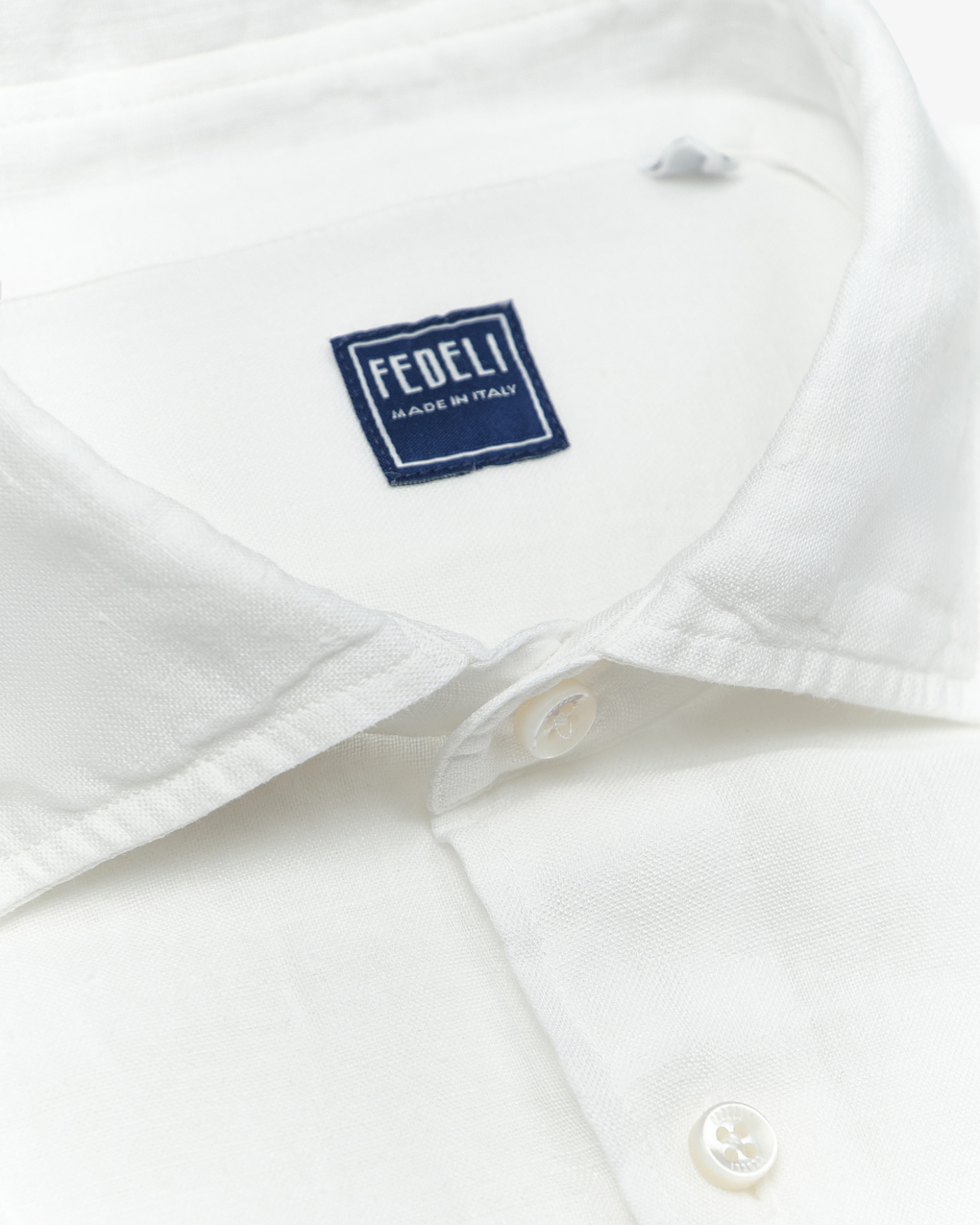 Fedeli - Shirt Nick linen - White