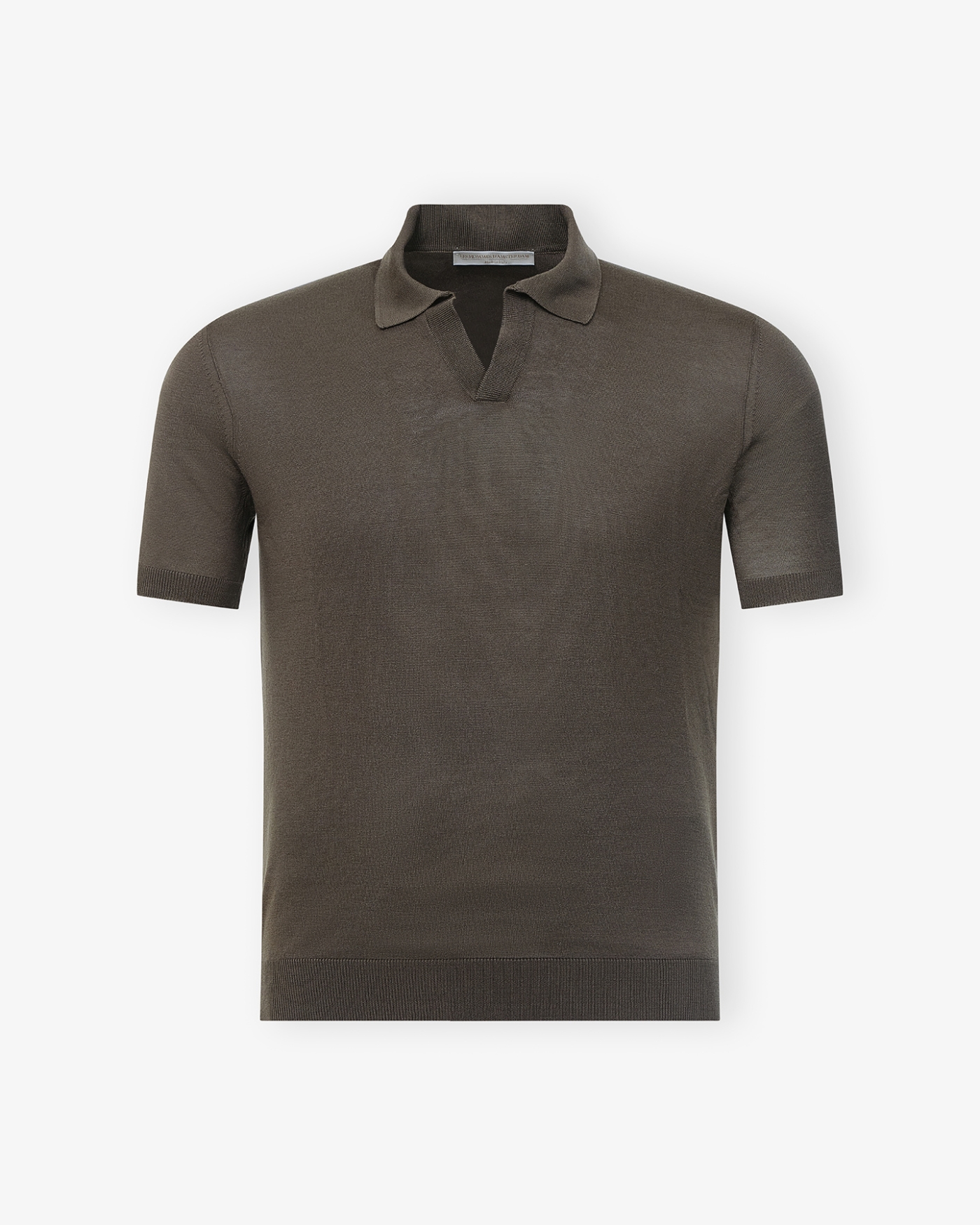 LHDA - Polo short sleeve silk - Brown