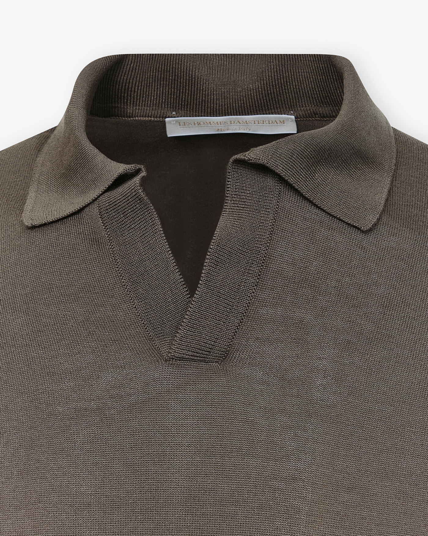 LHDA - Polo short sleeve silk - Brown