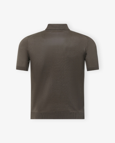LHDA - Polo short sleeve silk - Brown
