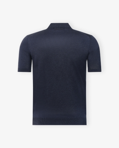 LHDA - Polo short sleeve silk - Navy