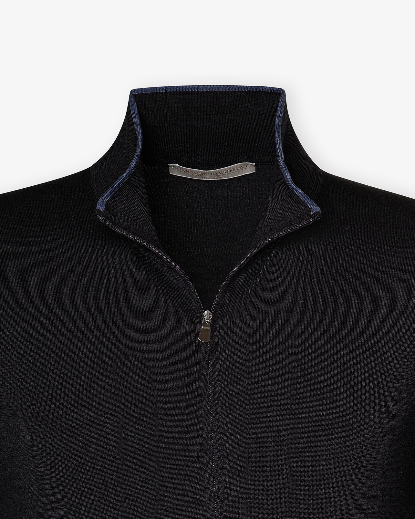 LHDA - Vest full zip silk cotton - Navy