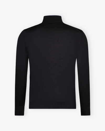 LHDA - Vest full zip silk cotton - Navy