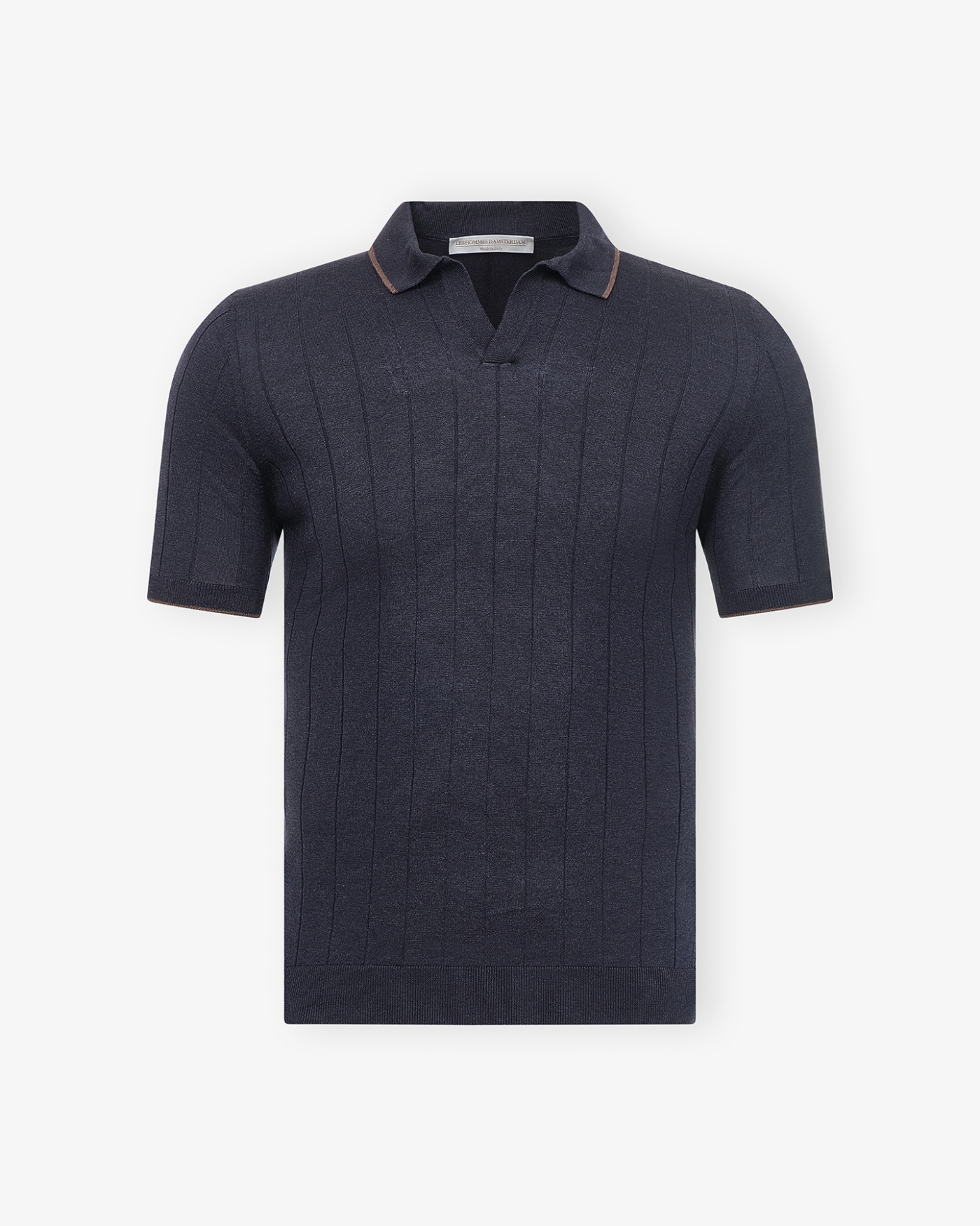 LHDA - Polo short sleeve - Silk stripes - Navy