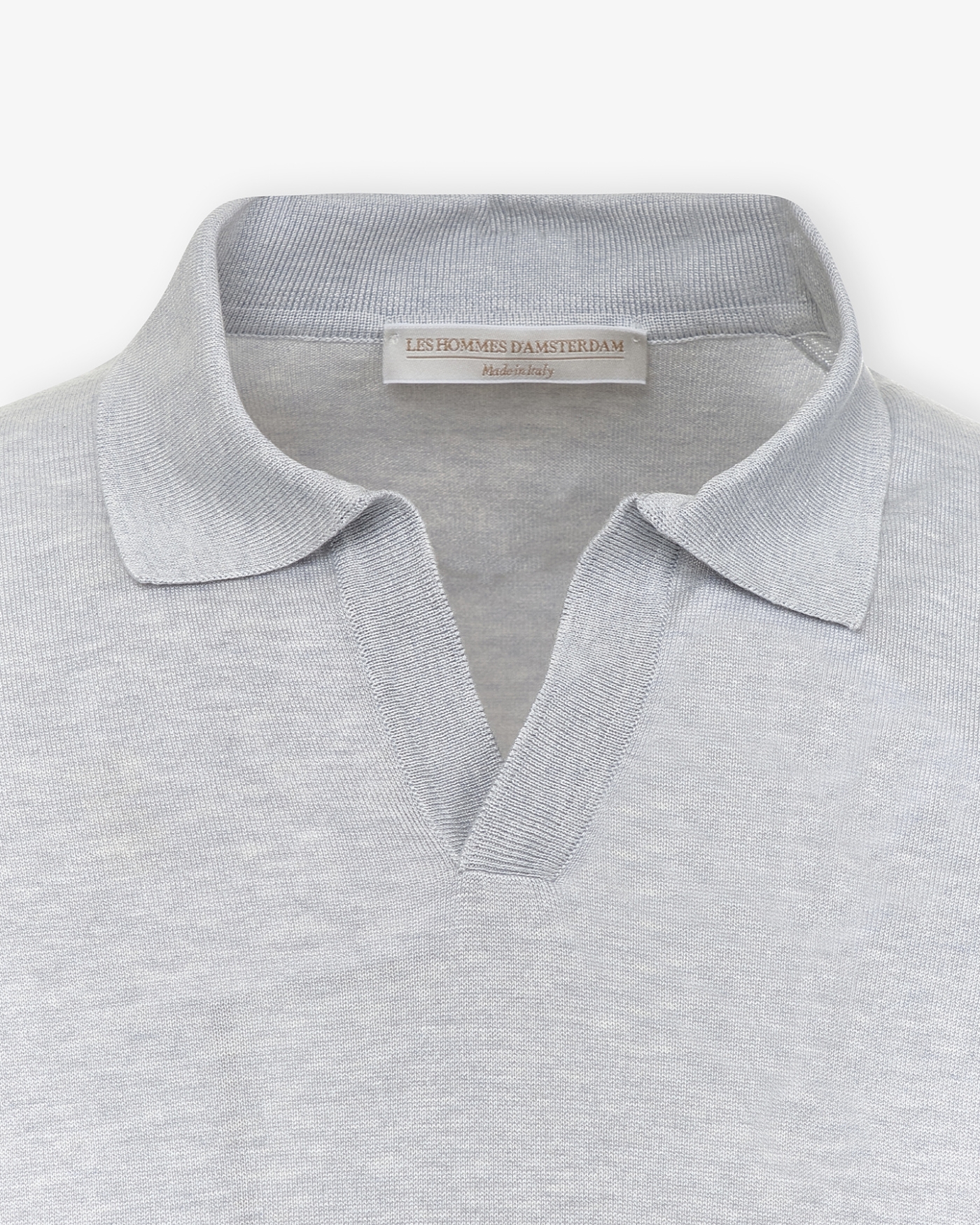 LHDA - Polo short sleeve silk - Light grey