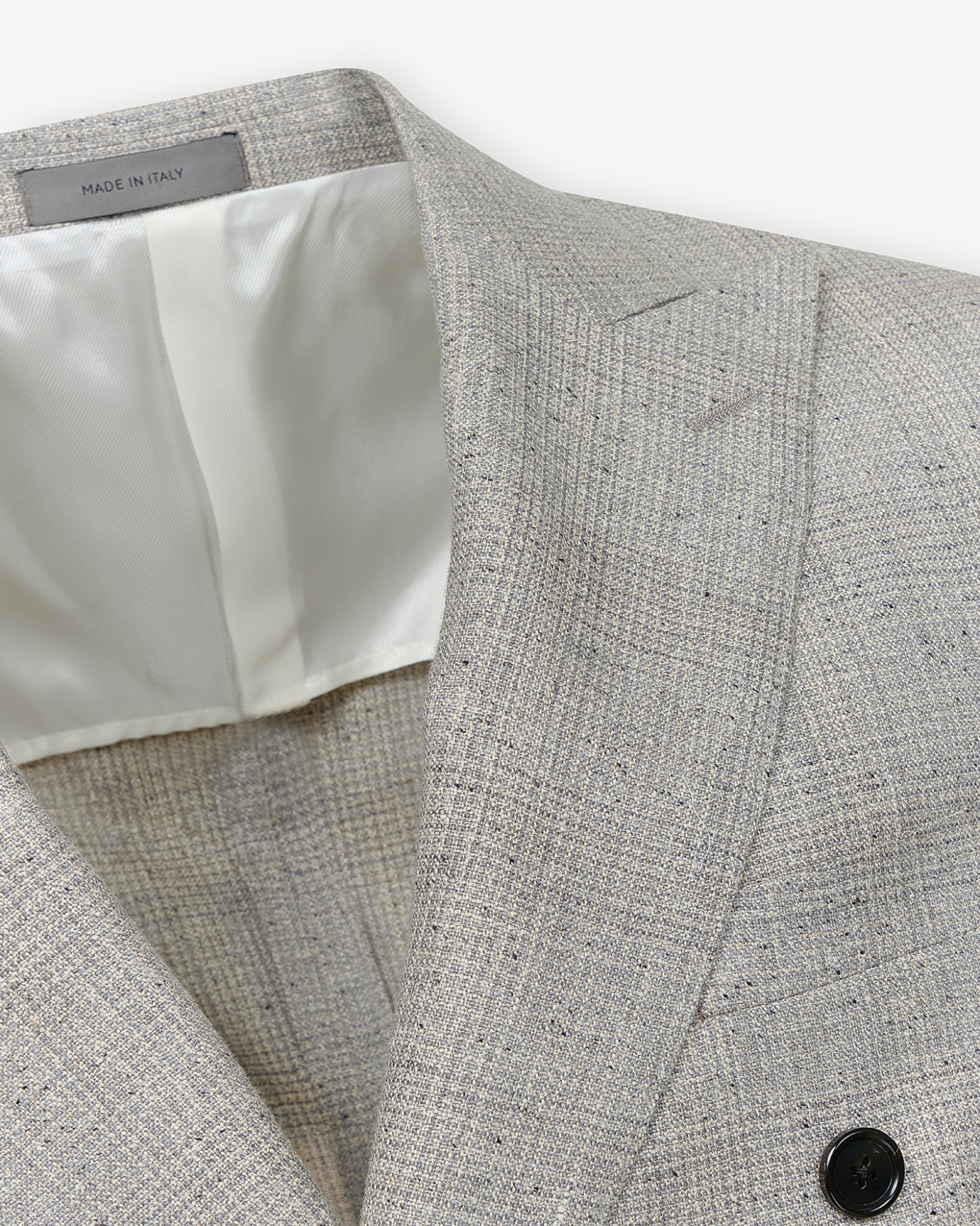 Corneliani - Jacket silk linen wool - Grey marbled