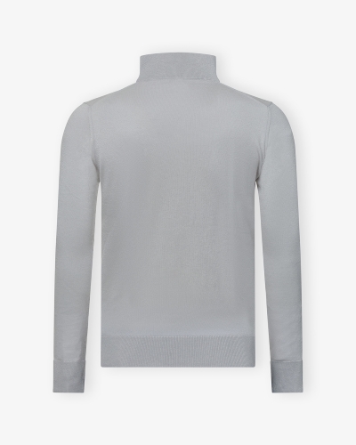 Doriani Cashmere - Half zip silk cashmere - L.grey