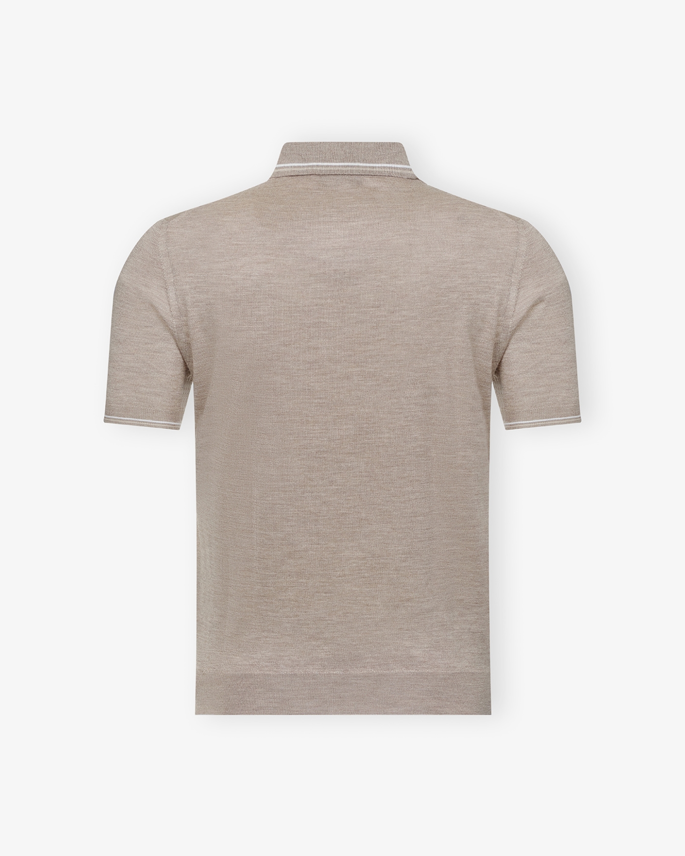 Fedeli - Polo short sleeve cashmere silk - Taupe
