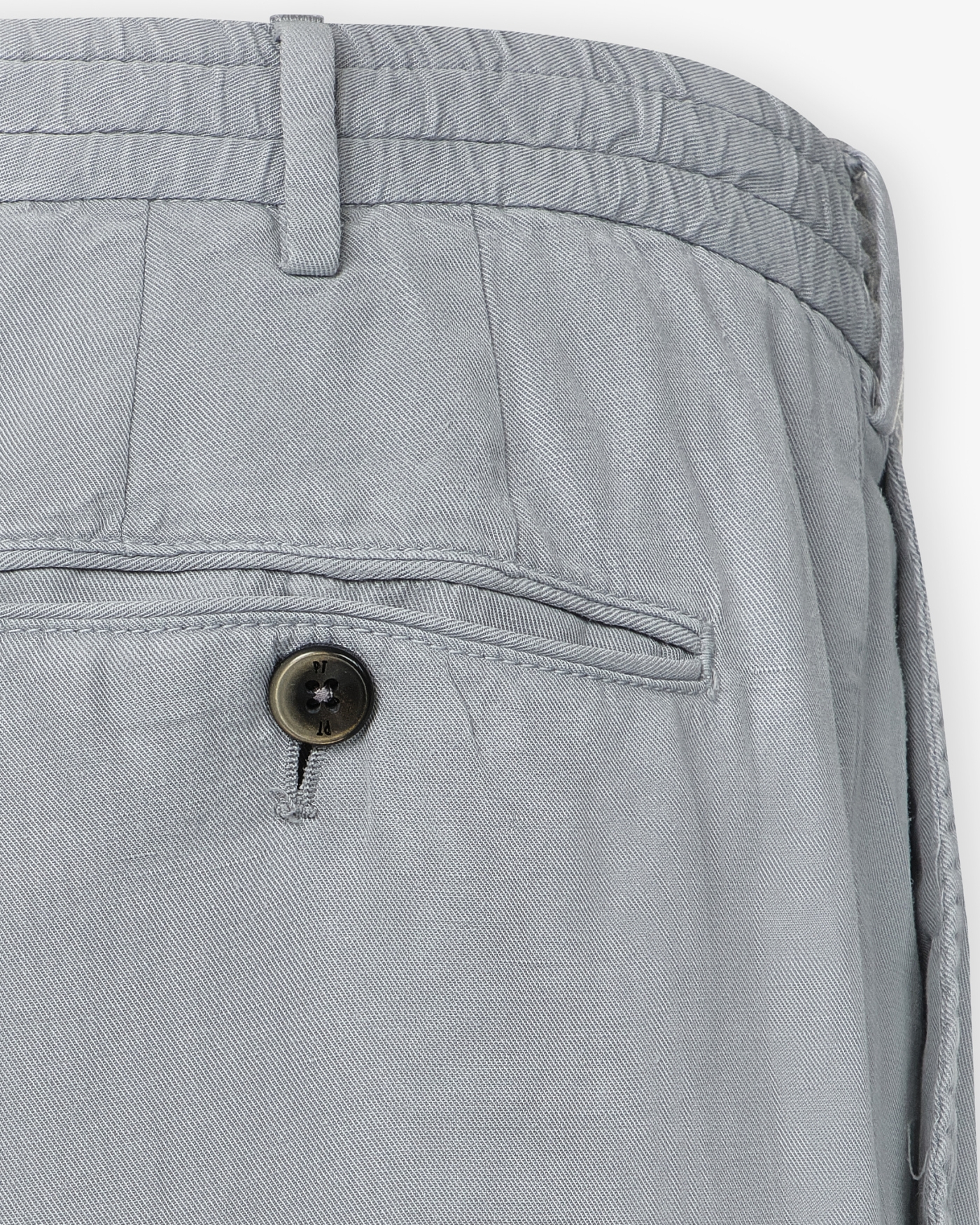 PT - Trouser drawstring linen cotton - Light grey