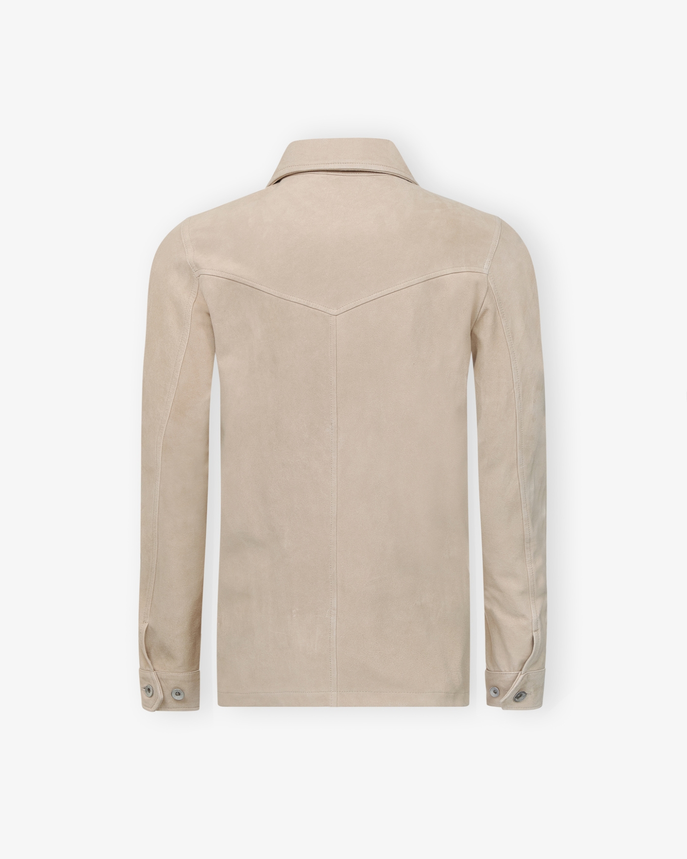 Valstar - Light soft suede unlined overshirt - Taupe