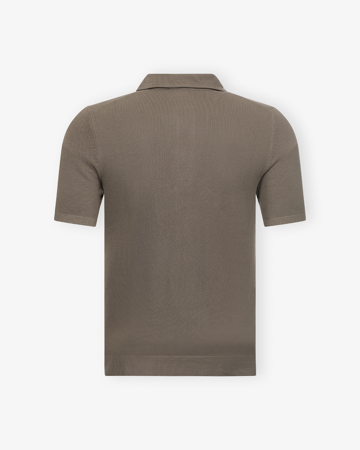 LHDA - Polo short sleeve cotton - Once piece collar - Brown
