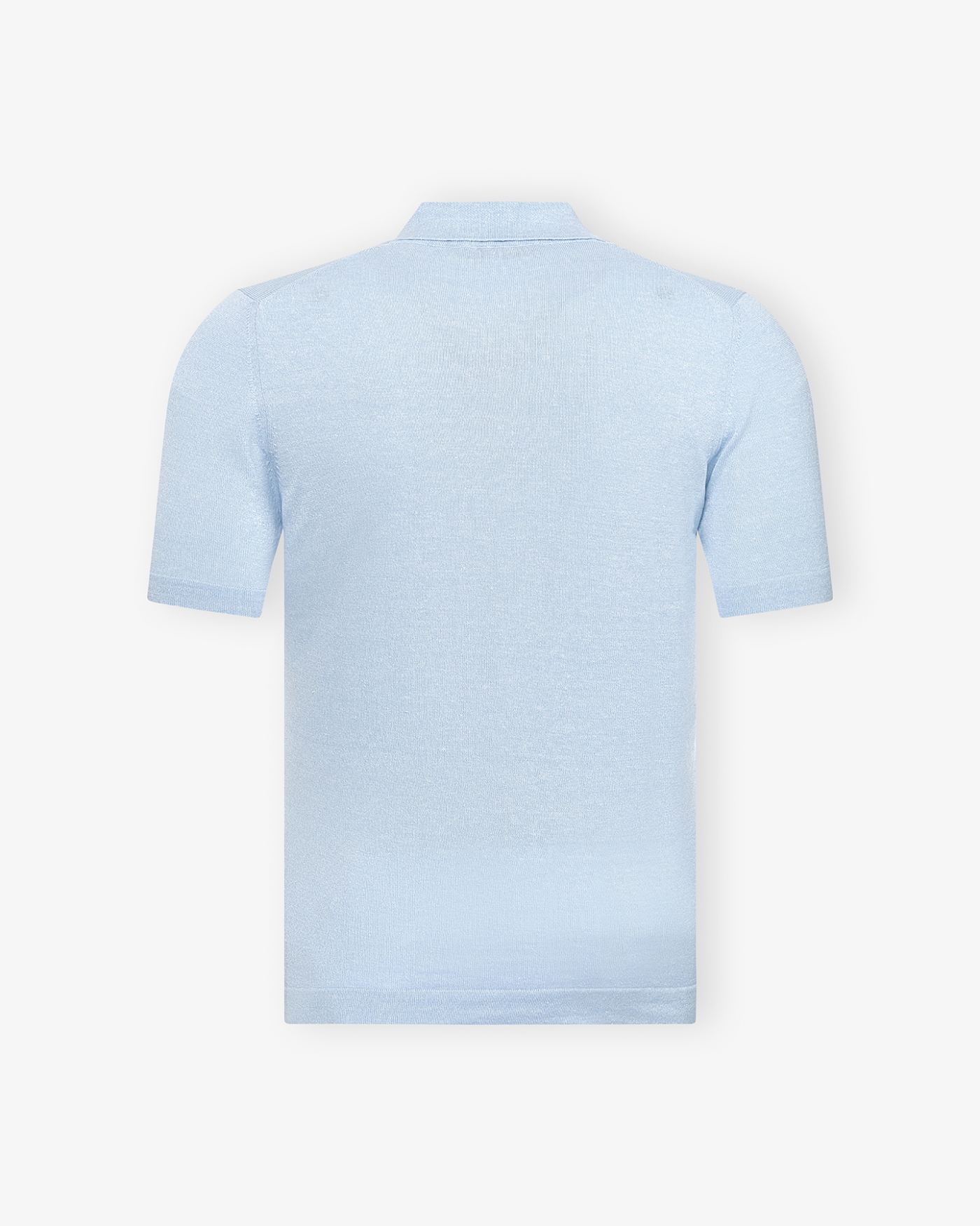LHDA - Bowling linen cotton polo - Light blue