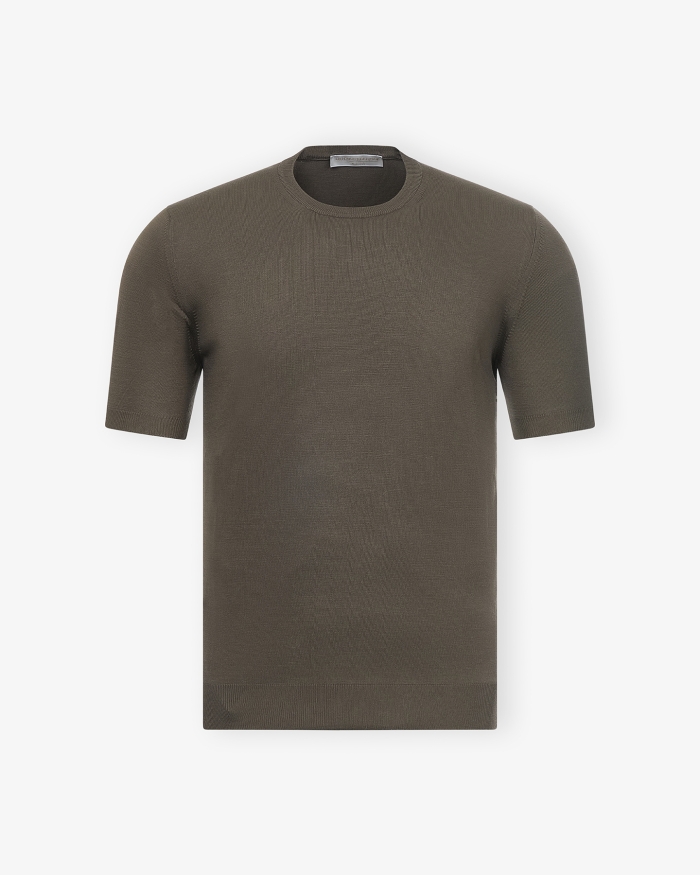 LES HOMMES D'AMSTERDAM LHDA - T-shirt fresh cotton - brown