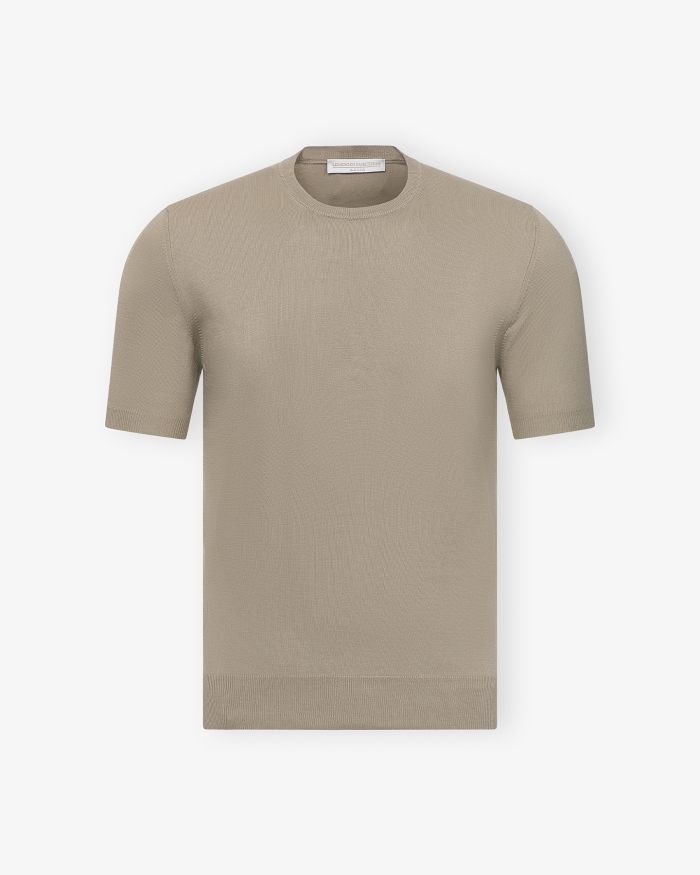 LES HOMMES D'AMSTERDAM LHDA - T-shirt fresh cotton - Greige