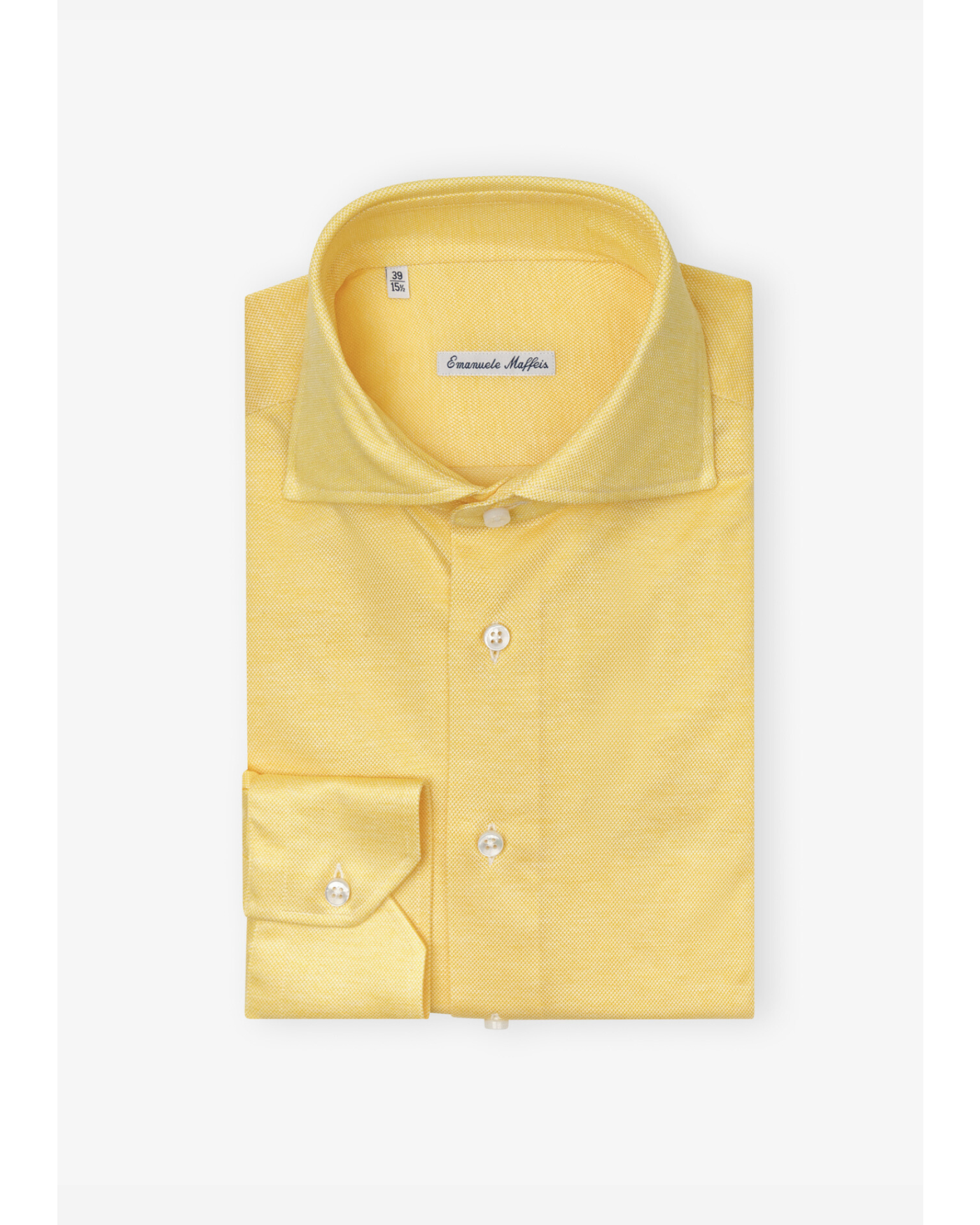 Emanuele Maffeis - Shirt stretch pique - Yellow