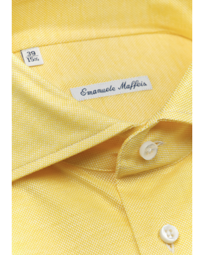 Emanuele Maffeis - Shirt stretch pique - Yellow