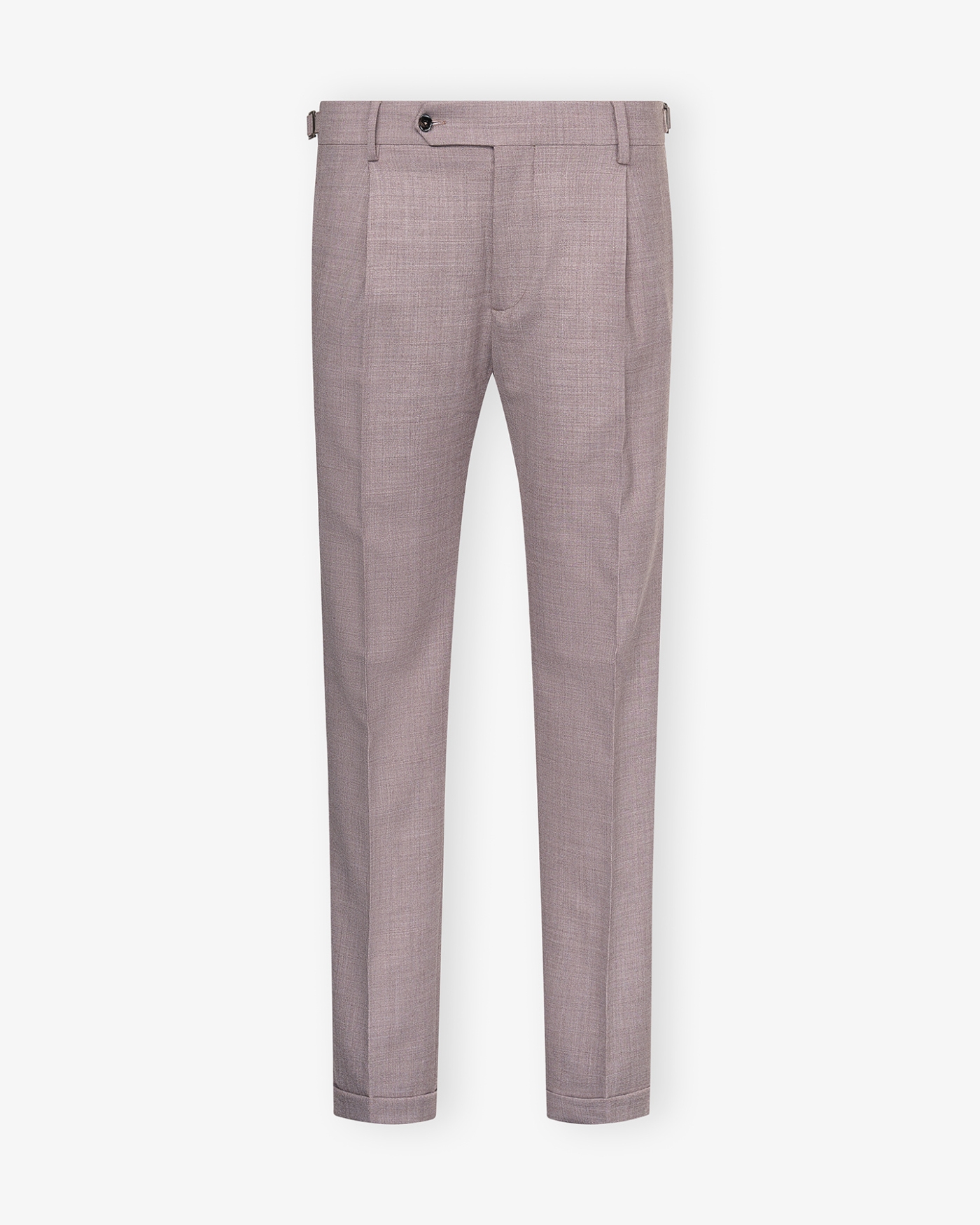 Berwich - Trousers retrolong tech wool - Greige