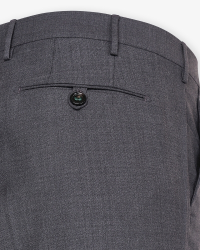 Berwich - Trousers tech wool - Dark grey