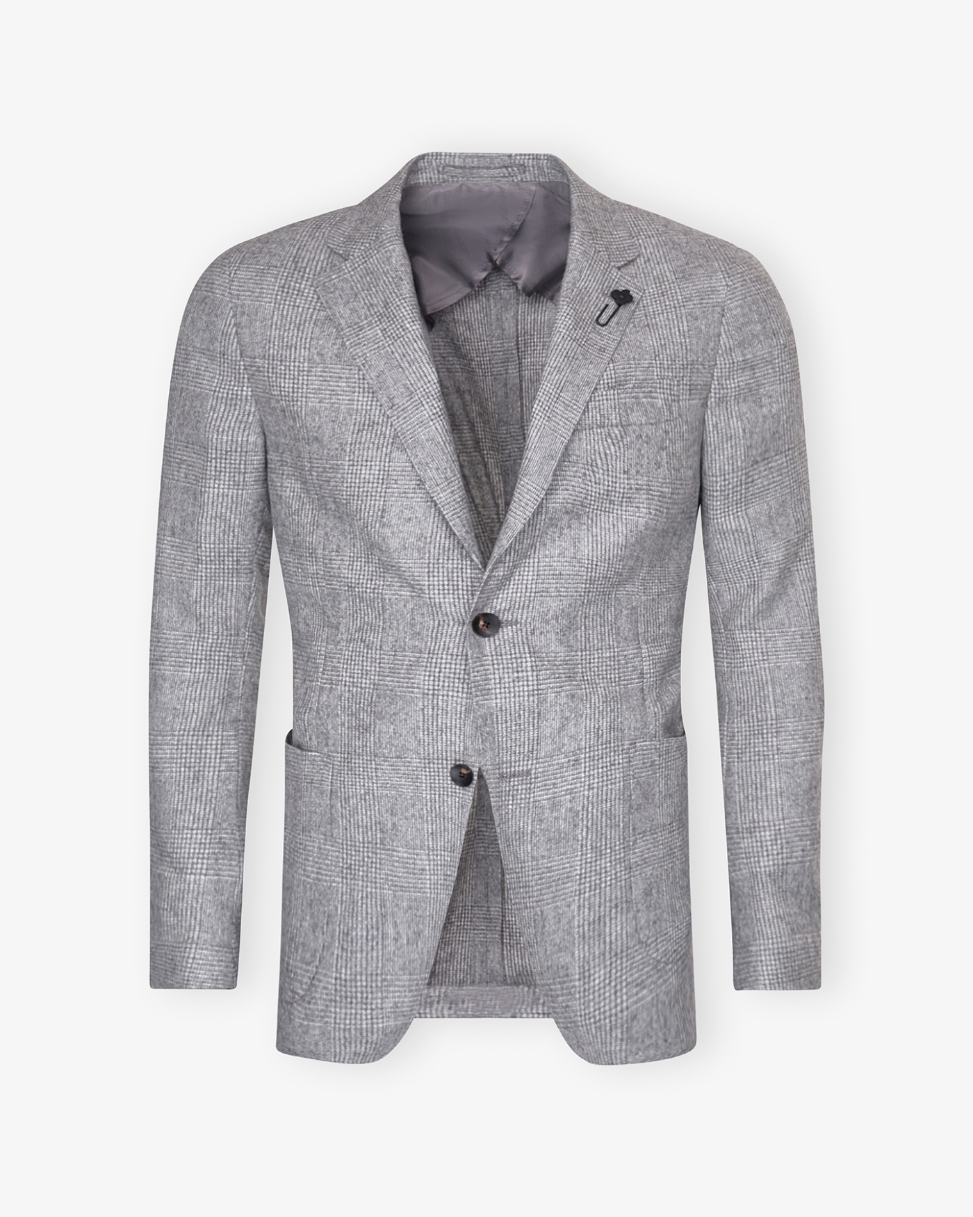 Lardini - Check jacket wool alpaca - Grey